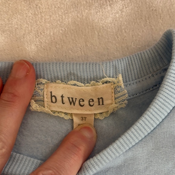 btween Light Blue Ruffle Sweatshirt with Glittery Snowflake - Picture 2 of 7